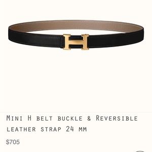 Hermes reversible women’s belt
